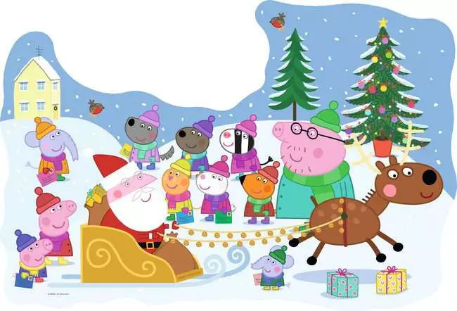 Peppa Pig: Peppa's Christmas Wish 32pc Floor puzzle
