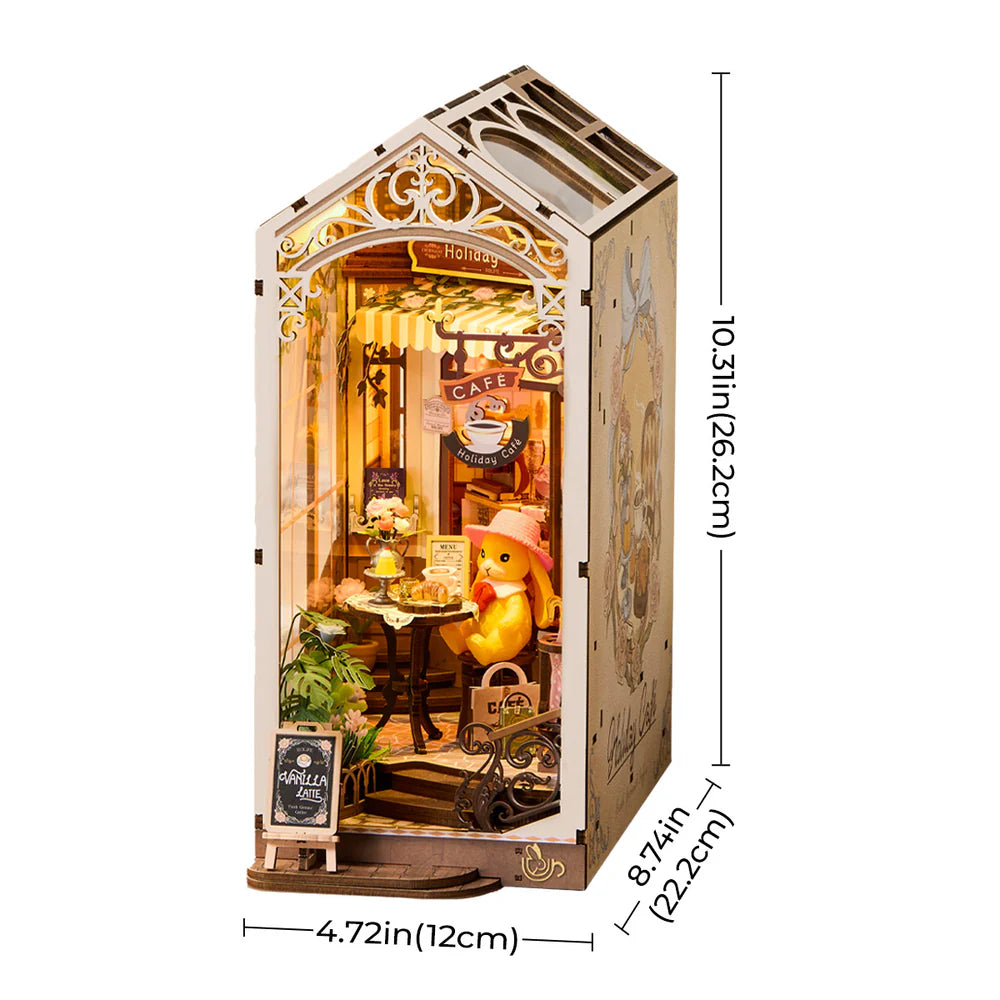 DIY Book Nook Holiday Cafe