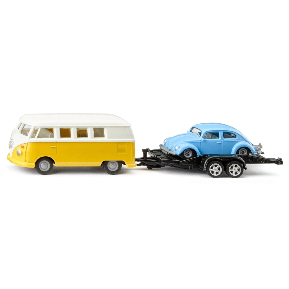 VW T1 with Trailer and Beetle 1/50
