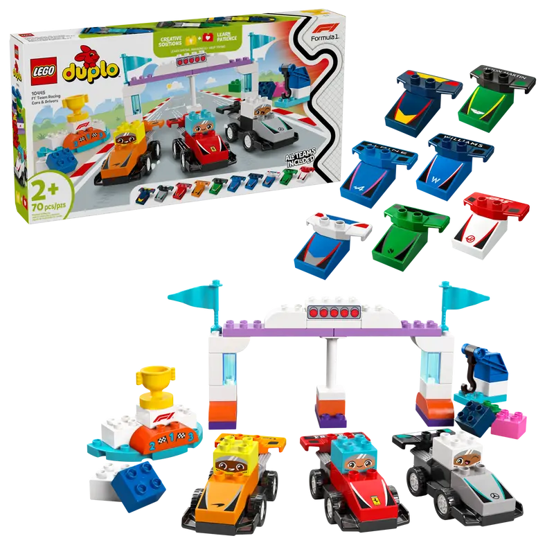 Duplo F1 Team Racing Cars & Drivers