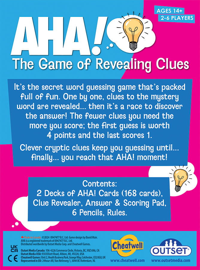 AHA! The Game of Revealing Clues