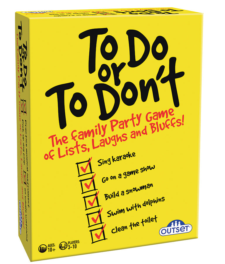 To Do or To Don't - The Family Party Game of Lists, Laughs and Bluffs!