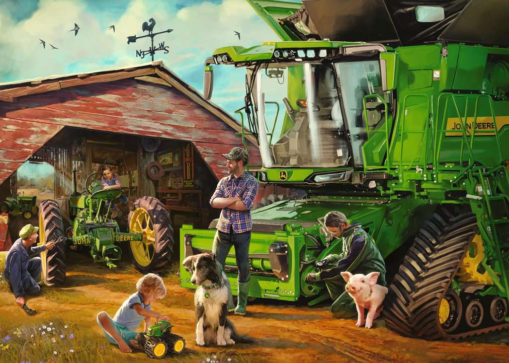 John Deere Then & Now 1000pc