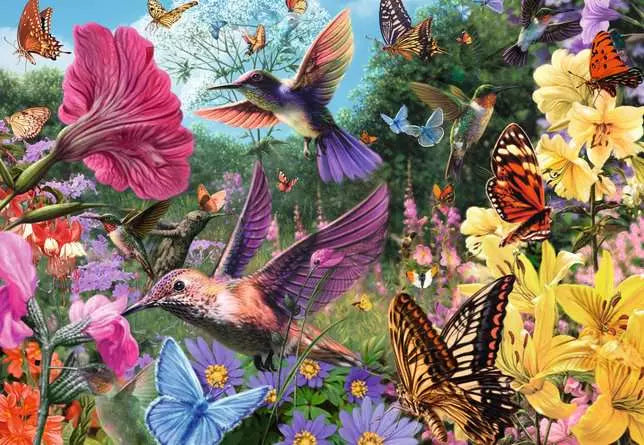 Hummingbirds and Butterflies 200pc (XL)