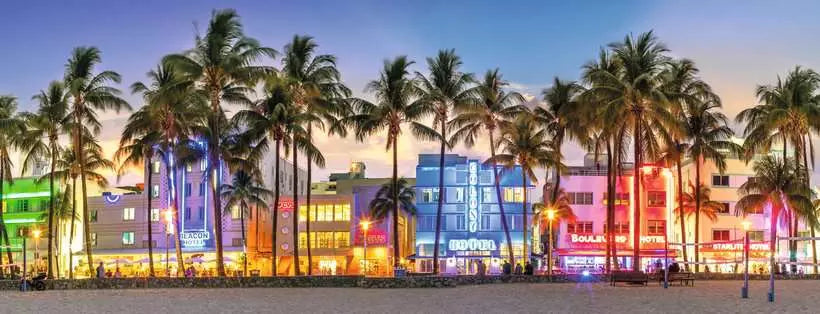 Night Glow on Ocean Drive Panorama 1000pc