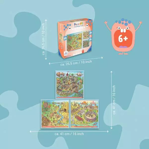 Puzzle Up! History 100, 121, 144pc