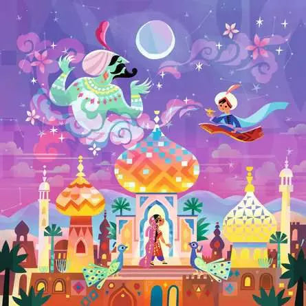 Aladdin and the Wonderful Lamp 64pc jigsaw puzzle