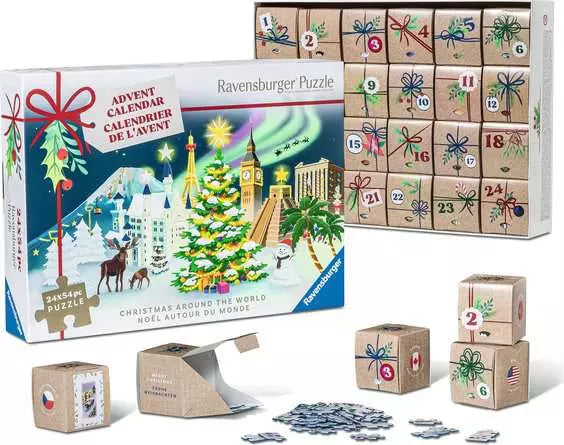 Advent Calendar - Christmas Around the World 24 x 54pc puzzles