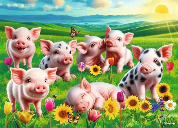 Precious Piglets 60pc