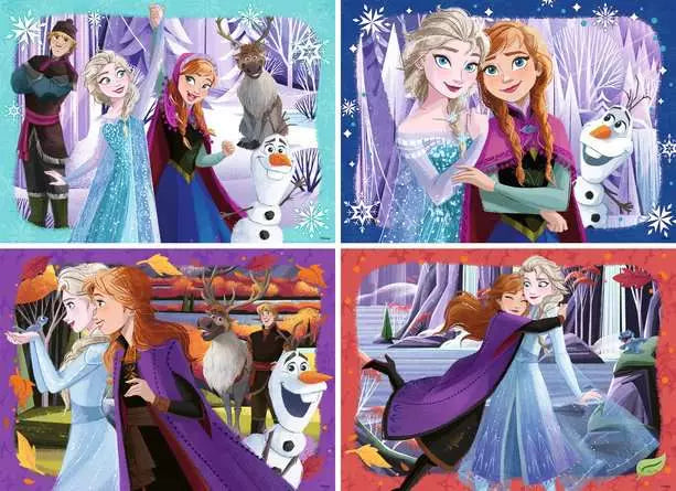 Disney Frozen Bumper Puzzle Pack 4X100pc