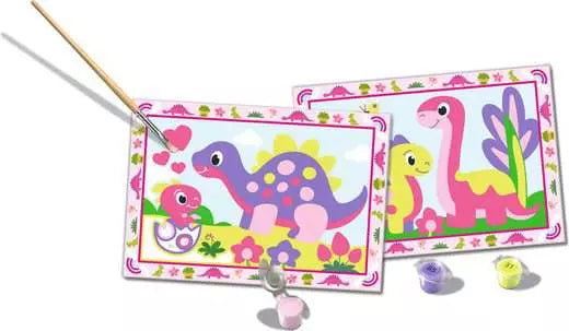 CreArt Pink Dinosaurs 12.5X8.7"