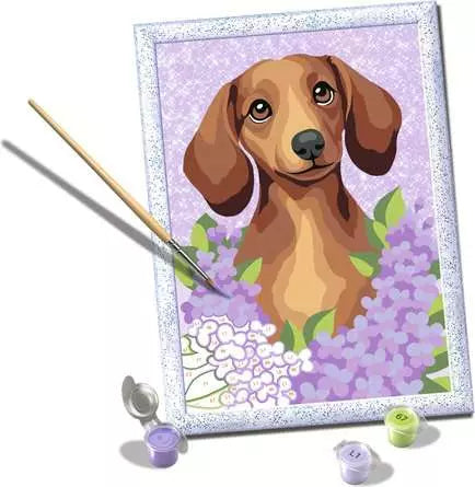 CreArt Dachshund Lilac 7X9.5"