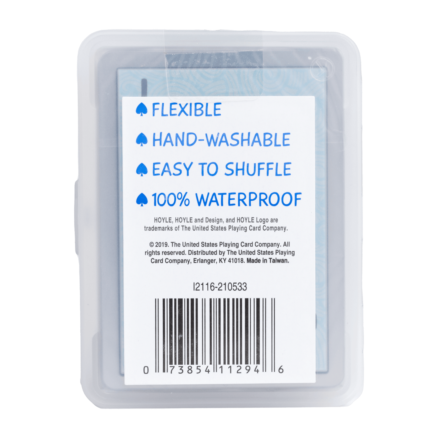 Hoyle Waterproof Clear Playing Cards