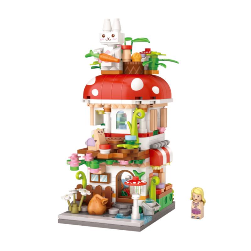 Loz Block Mushroom House