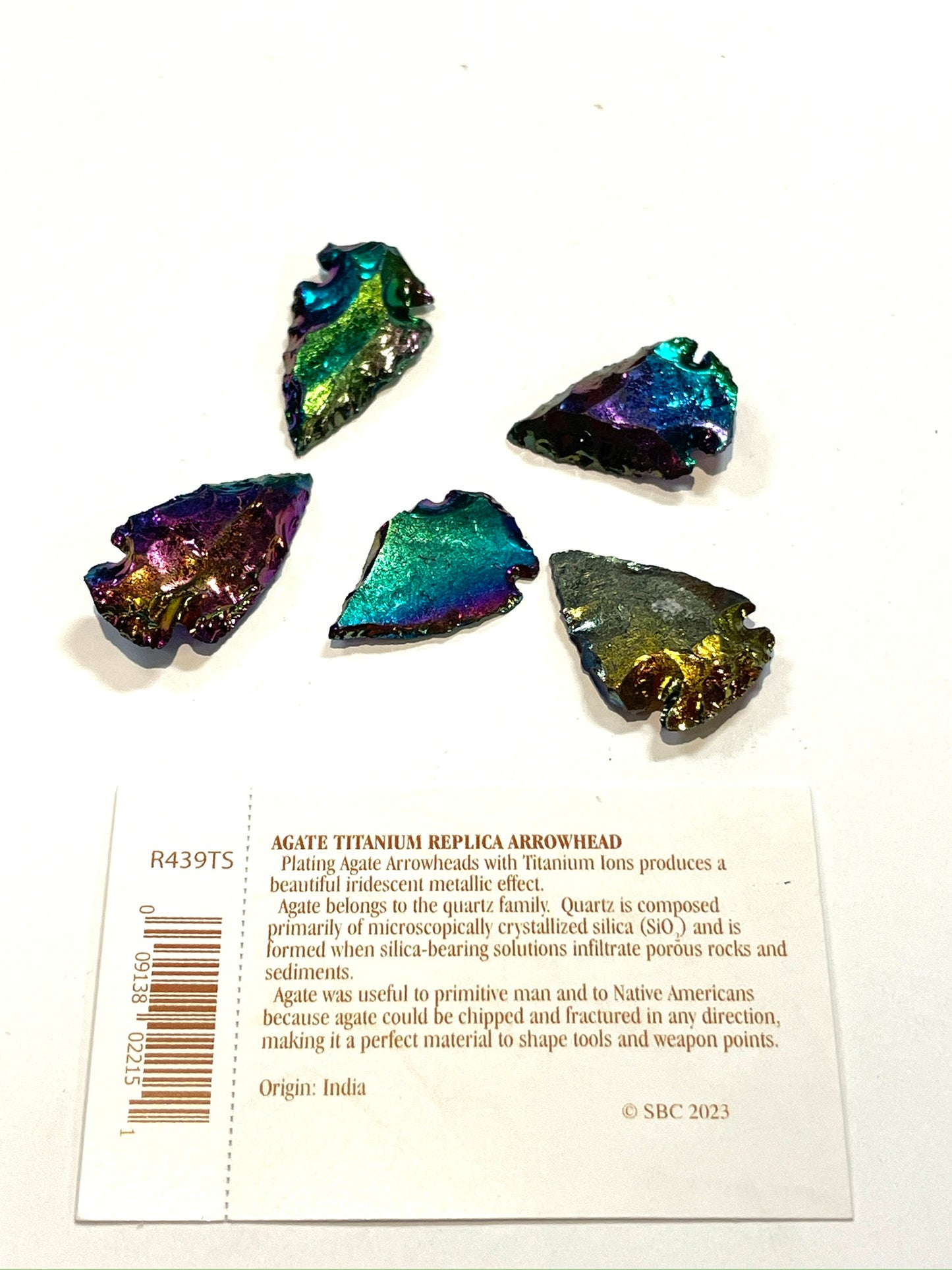 Agate Titanium Replica Arrowhead