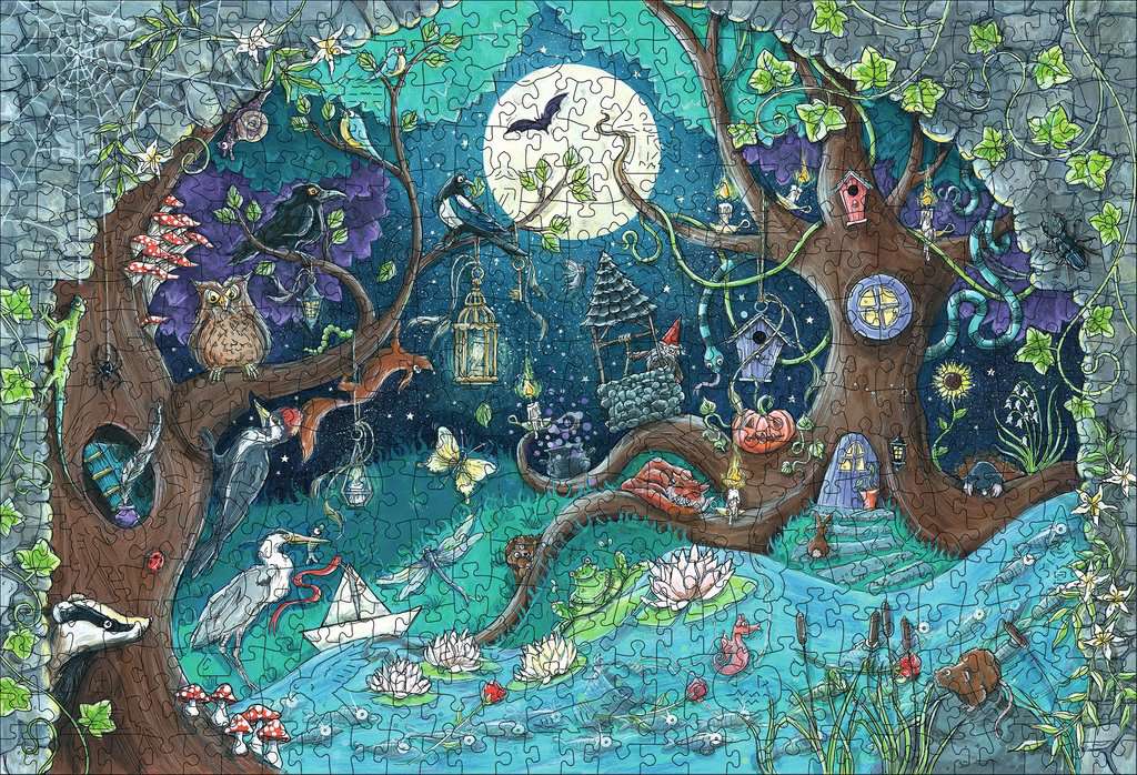 Fantasy Forest Wooden Puzzle 500pc