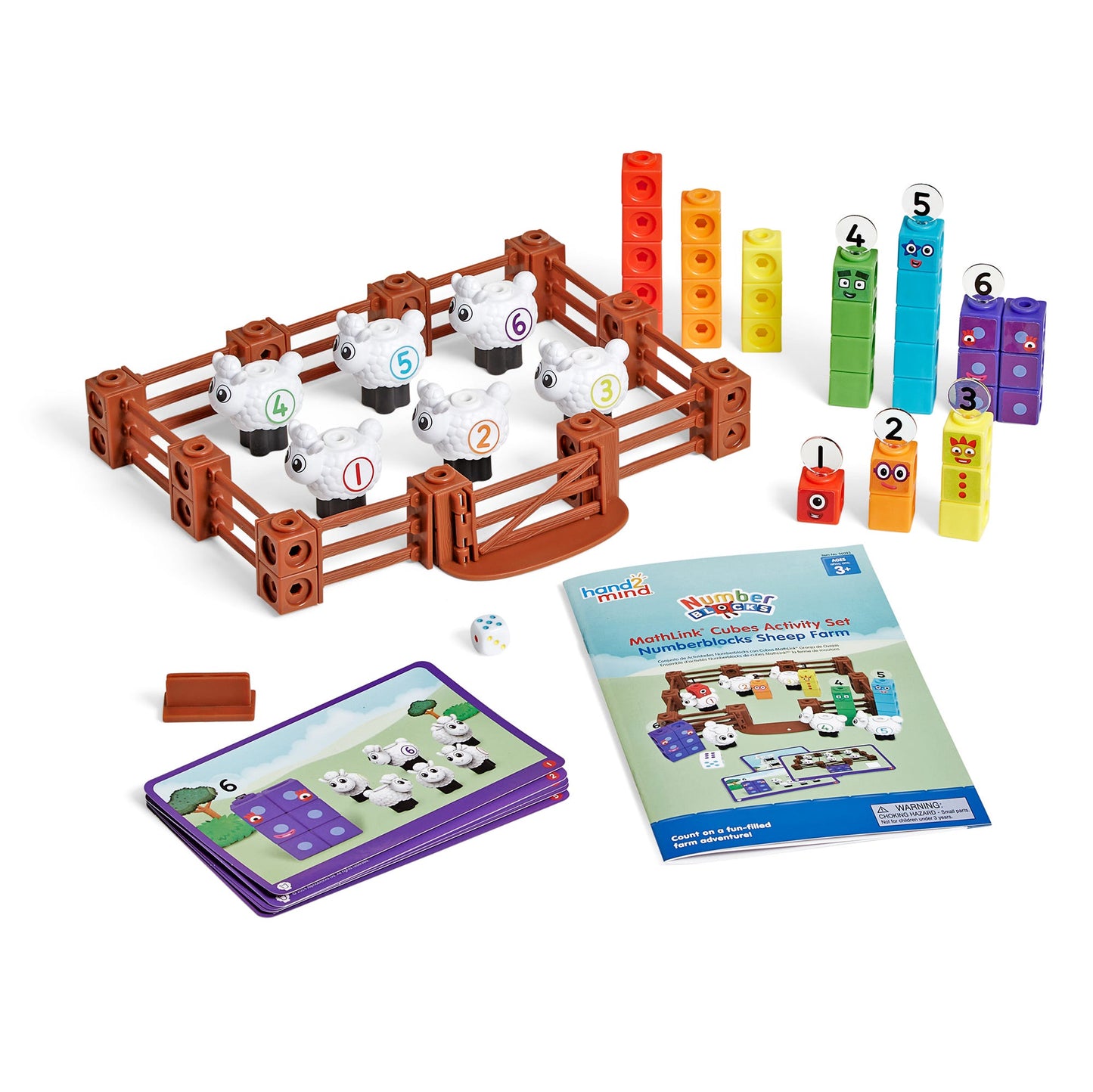 Math Link Cubes - Numberblocks Sheep Farm