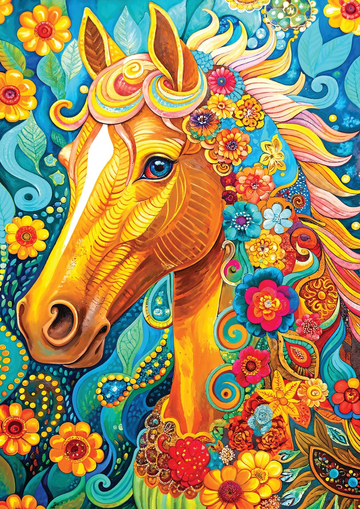 Enjoy - Blooming Mane 1000pc jigsaw puzzle