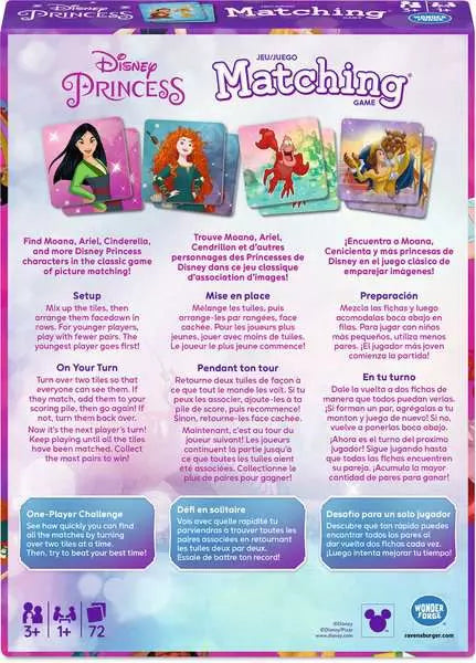 Disney Princes Matching Game