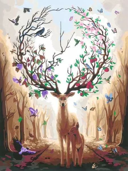 CreArt Canvas Edition - Magnificent Encounter paint by number