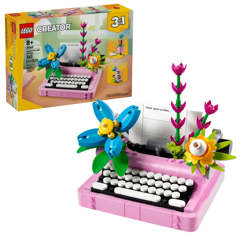 Creator Typewriter with Flowers