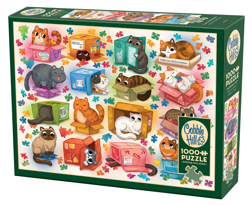 Cats vs. Puzzles 1000pc jigsaw puzzle