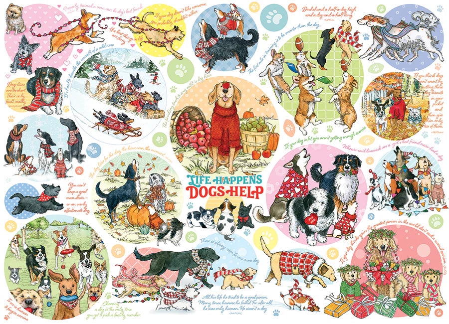 Dog Thoughts 1000pc jigsaw puzzle