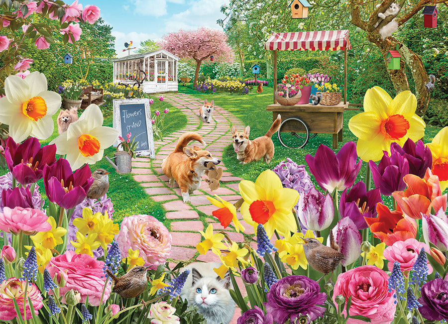 Springtime Frolic 1000pc jigsaw puzzle