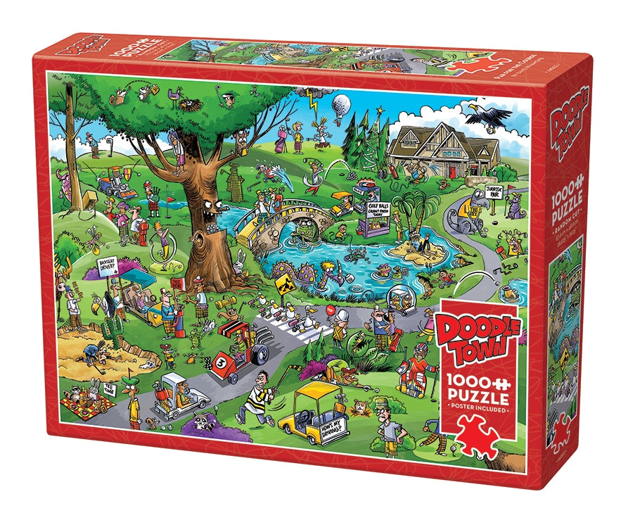 Doodle Town: Par for the Course 1000pc