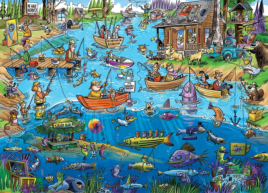 Doodle Town: Gone Fishing 1000pc