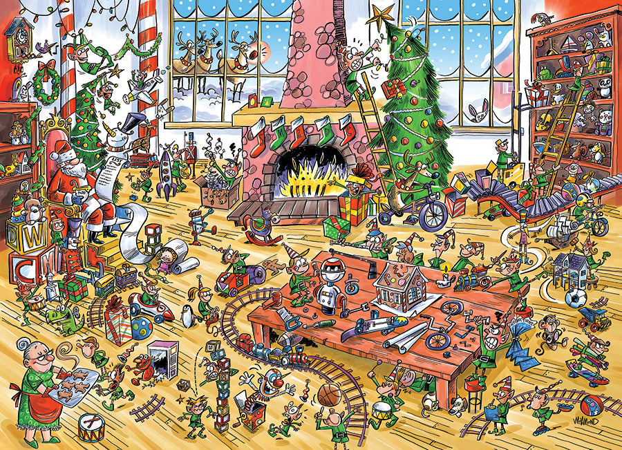 Doodle Town: Elves at Work 1000pc