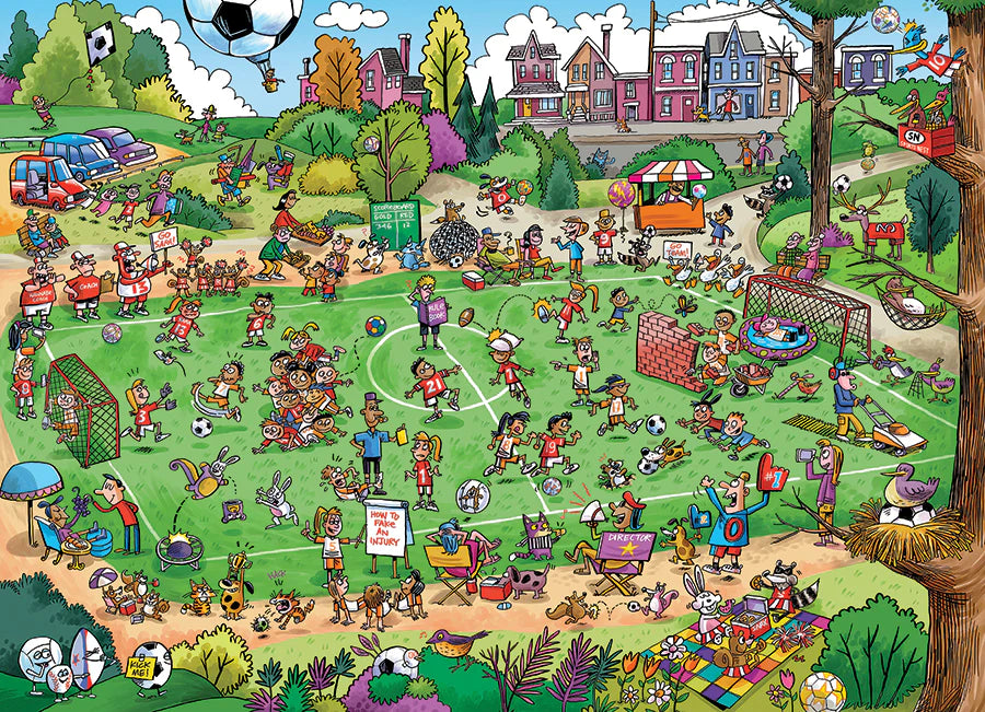 Doodle Town: Offside Antics 1000pc jigsaw puzzle