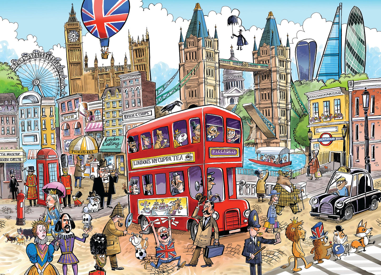Doodletown: London Calling 1000pc jigsaw puzzle