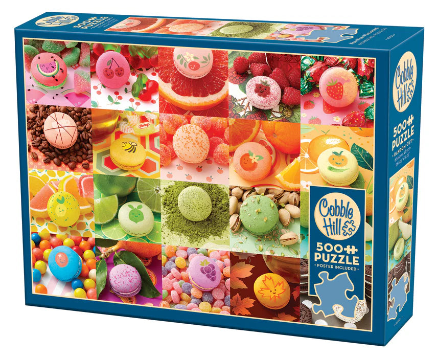 Nom Nom Macarons 500pc jigsaw puzzle