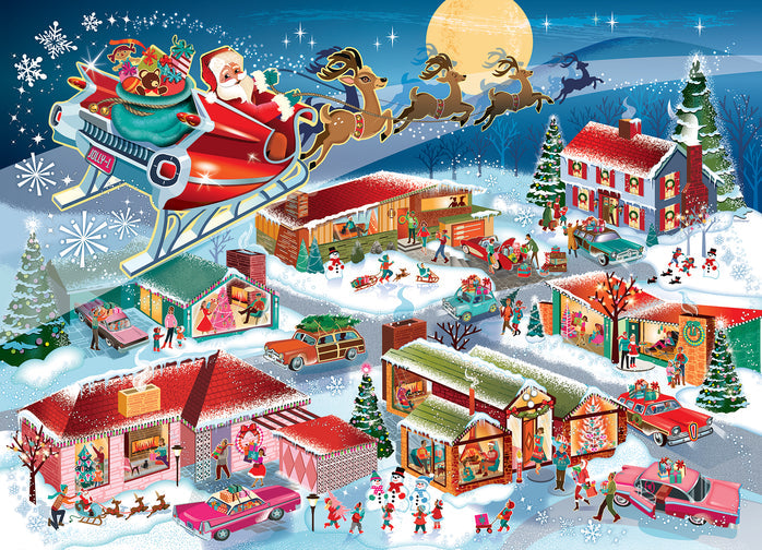 Santa's Flyby 350pc family puzzle