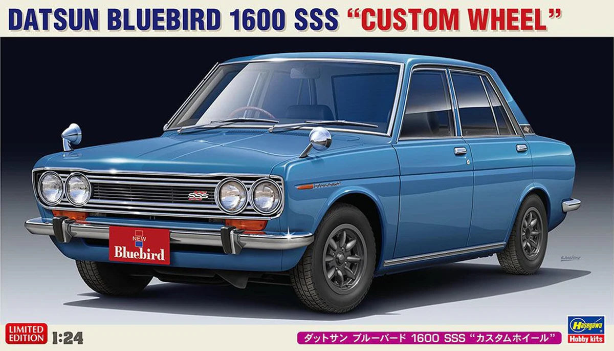 Datsun Bluebird 1600 SSS "Custom Wheel" 1/24
