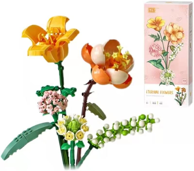 Loz Block Hibicus Lily Daisy Hydrangea Eternal Flowers