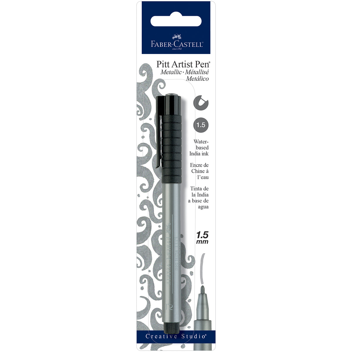 Pitt Artist Pen Metallic Silver 1.5mm