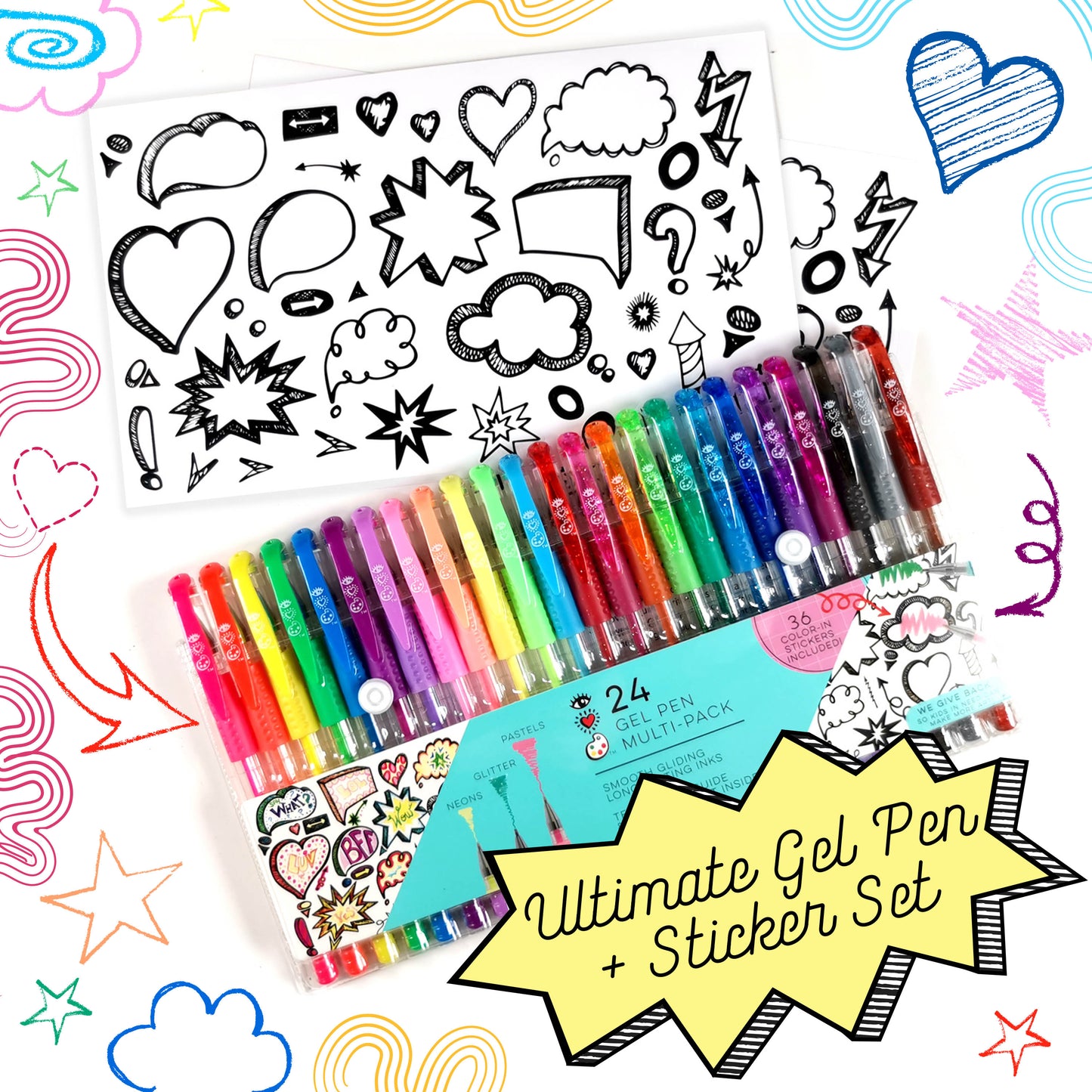 24 Gel Pen Multi Pack