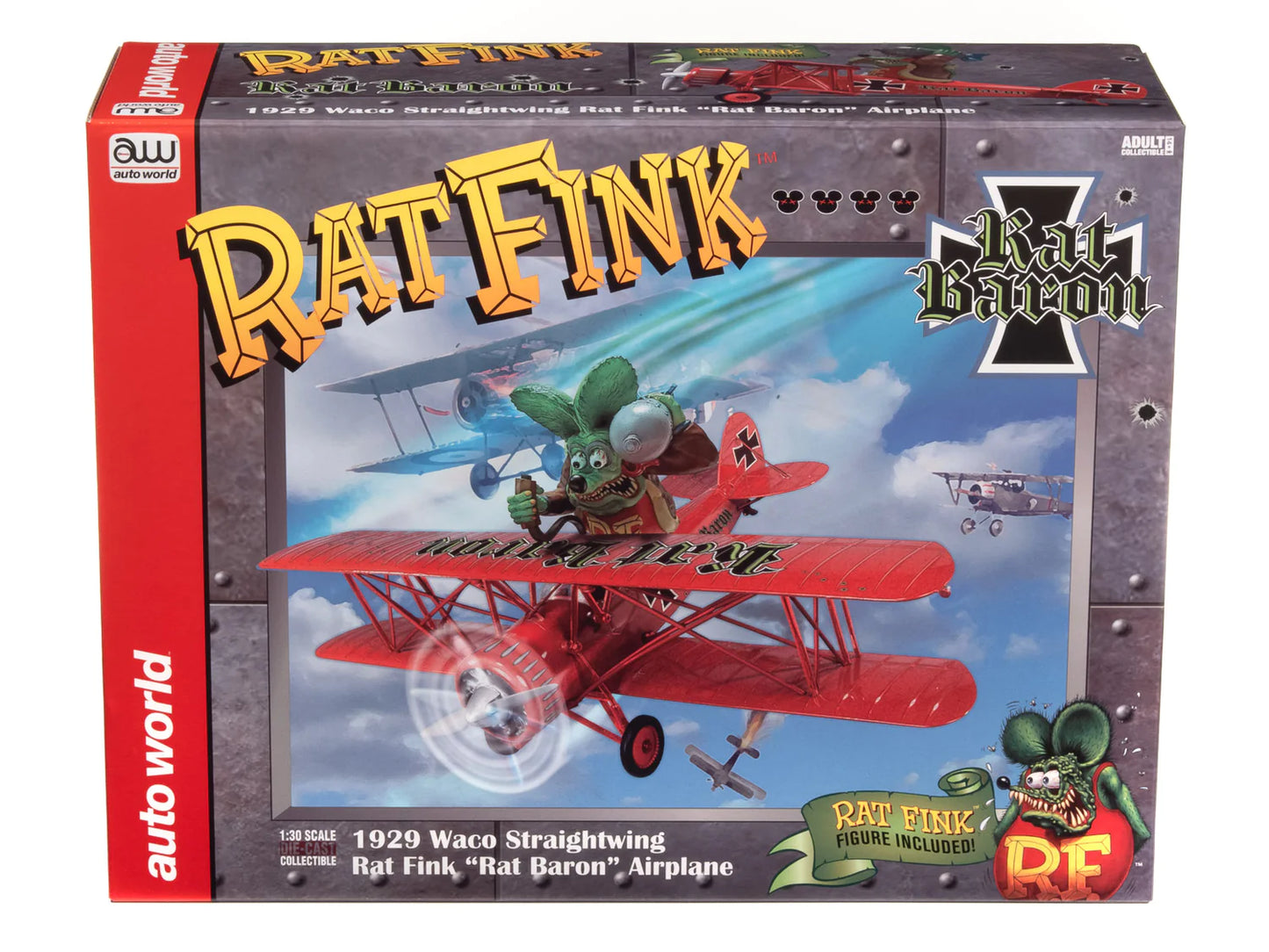 Waco Straightwing Rat Fink "Rat Baron" Airplane 1929 1/30