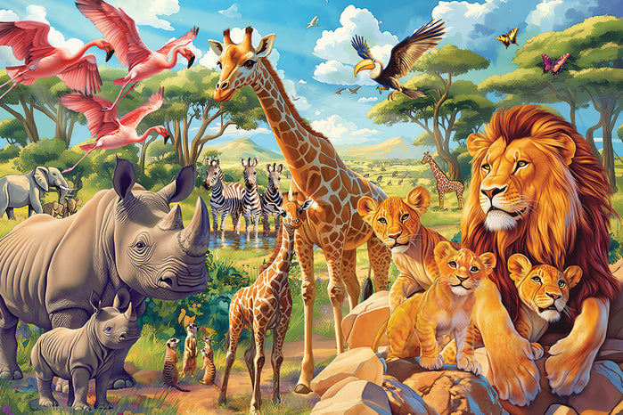 African Plains 35pc Floor Puzzle