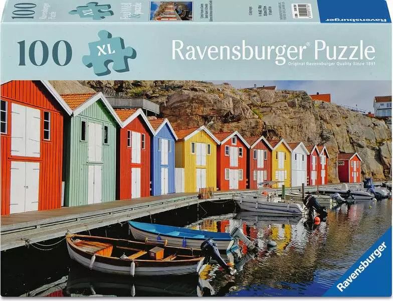 Colourful Houses in Sweden 100pc XL jigsaw puzzle