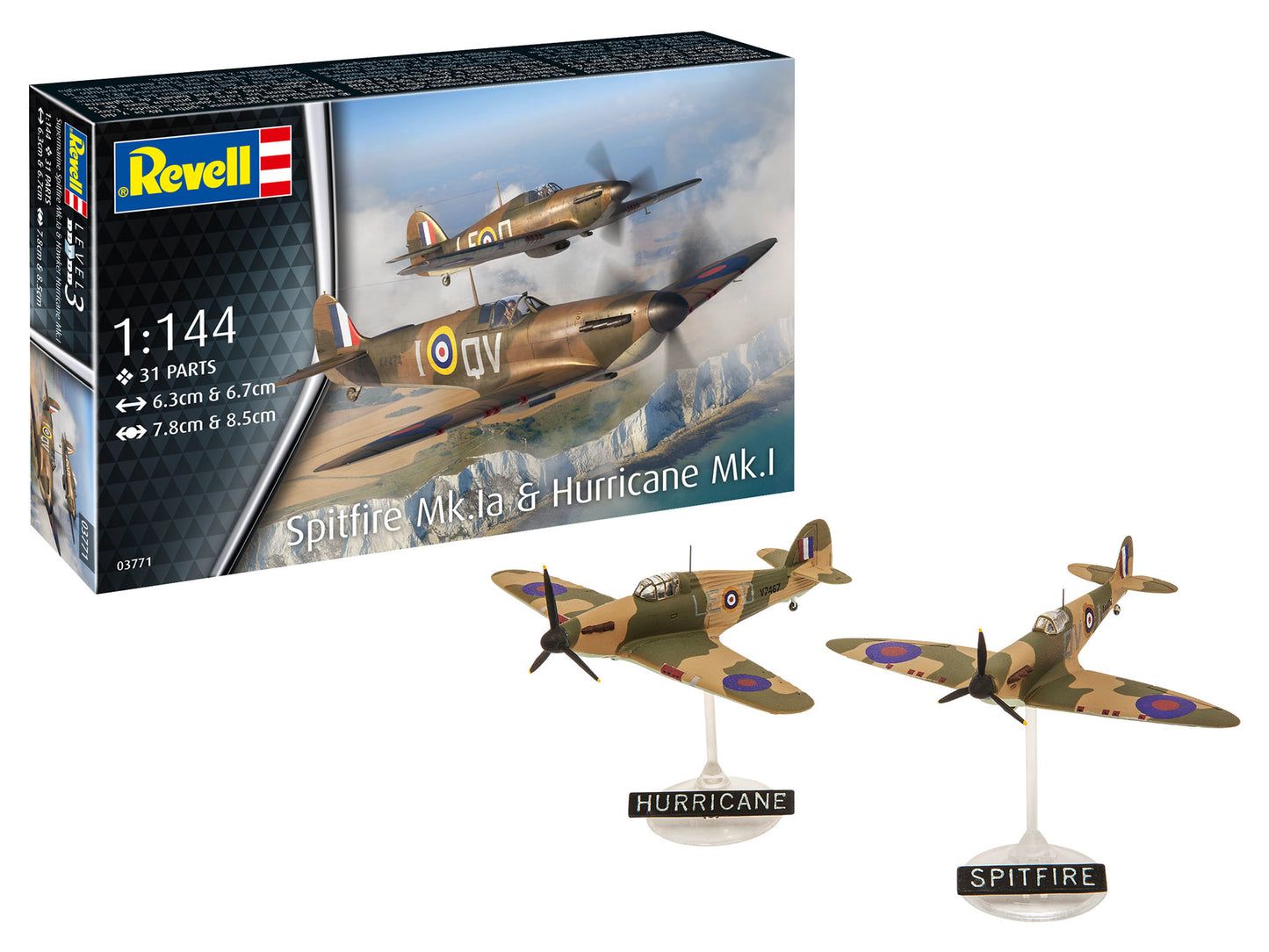 Spitfire Mk.la & Hurricane Mk.I 1/144