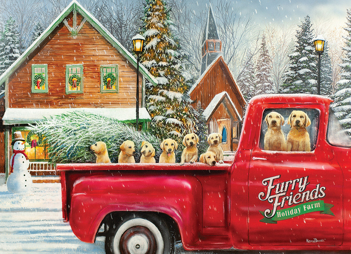 Furry Friends Holiday Farm 1000pc