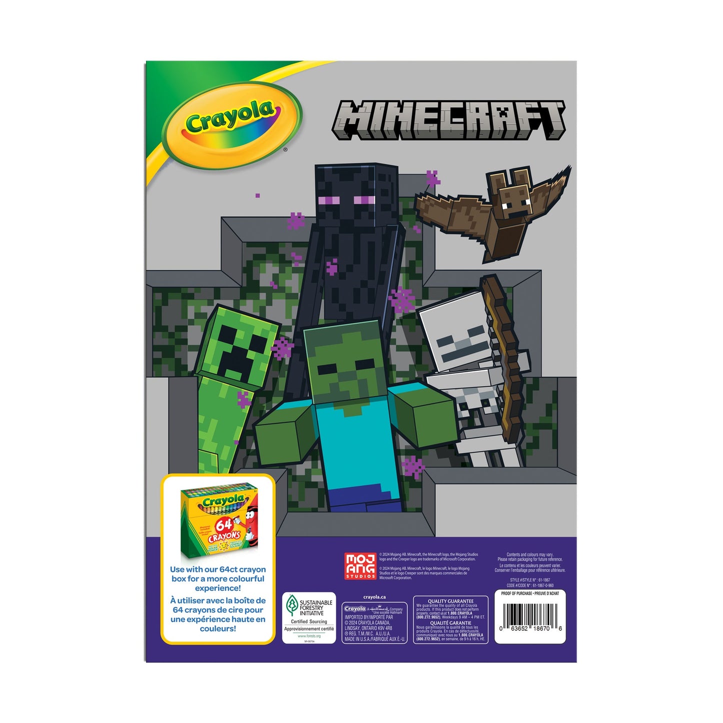 Minecraft Colouring Book 48 pages
