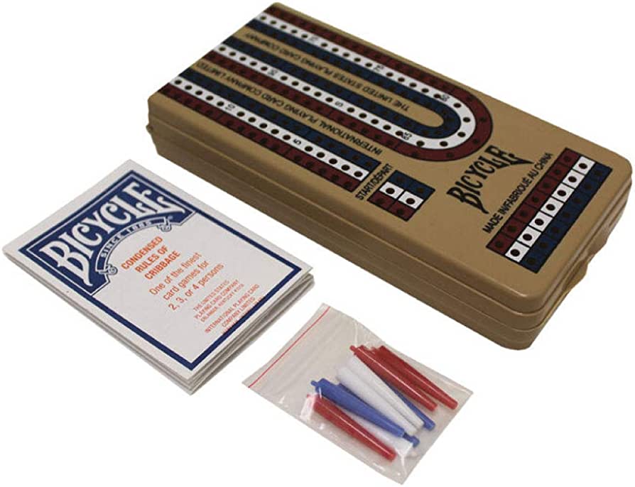Bicycle 3 Lane Folding Cribbage Board