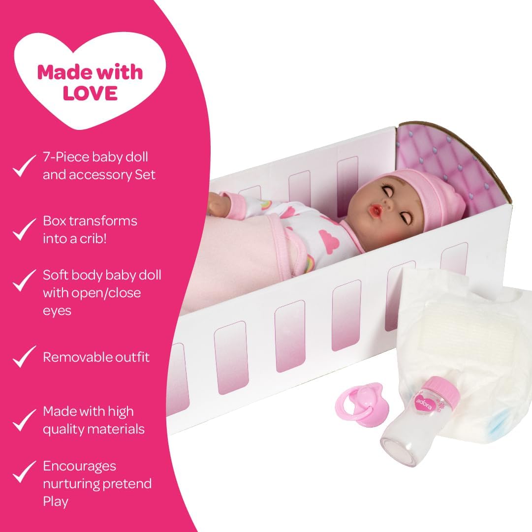 Rainbow Hugs 7 piece Nurturing Baby Gift Set