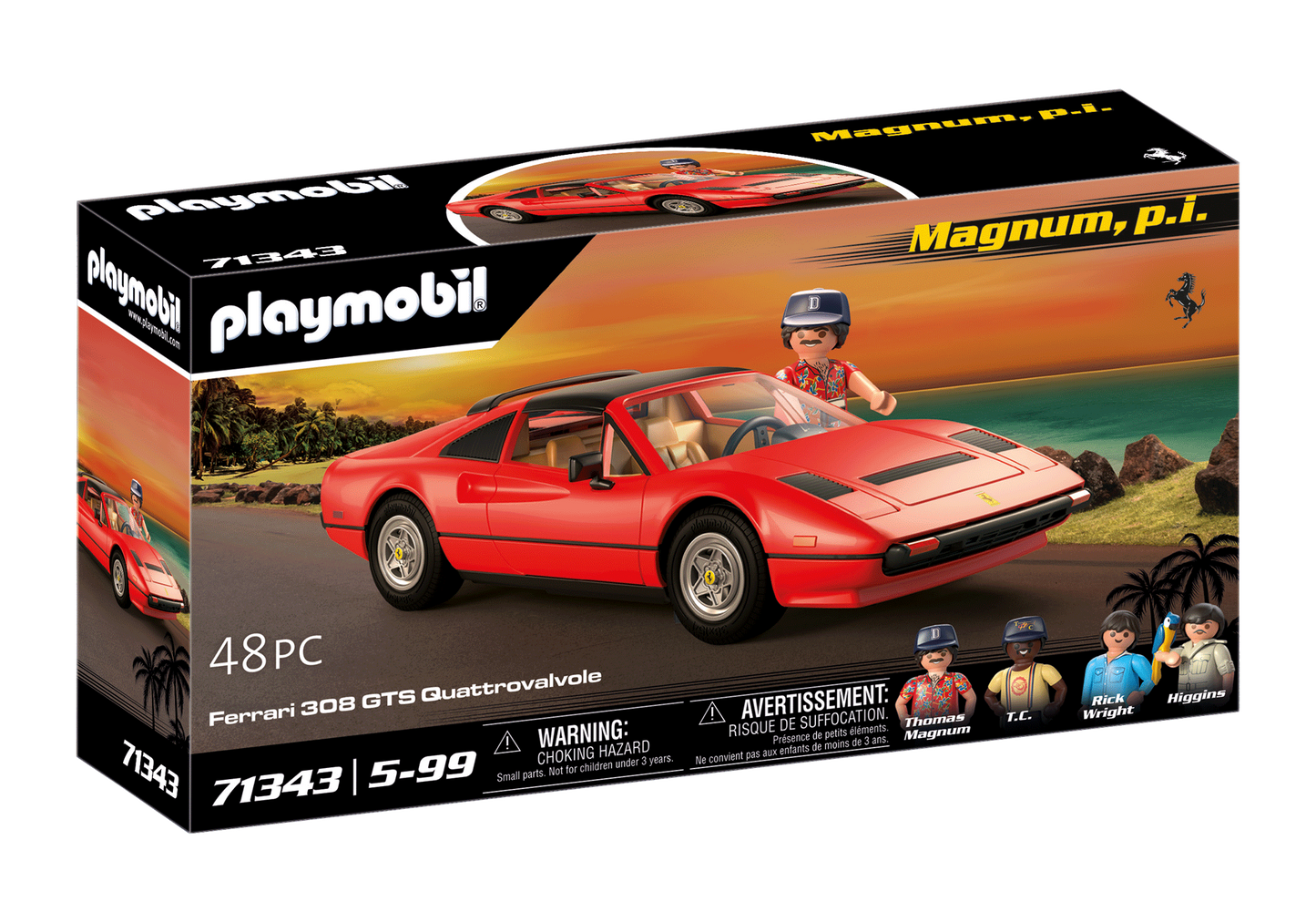 Magnum P.I. with Ferrri 308 GTS Quattrovalvole