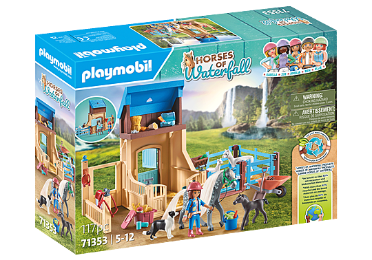 Horses of Waterfall Horse Stall with Amelia and Whisper Hobby and Toy Central