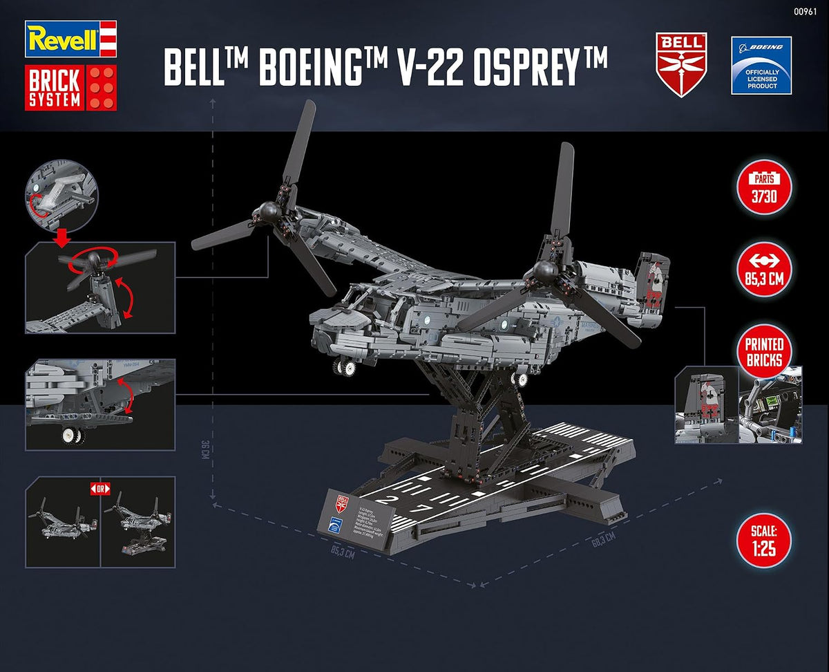 Brick System Boeing V-22 Osprey 1/25